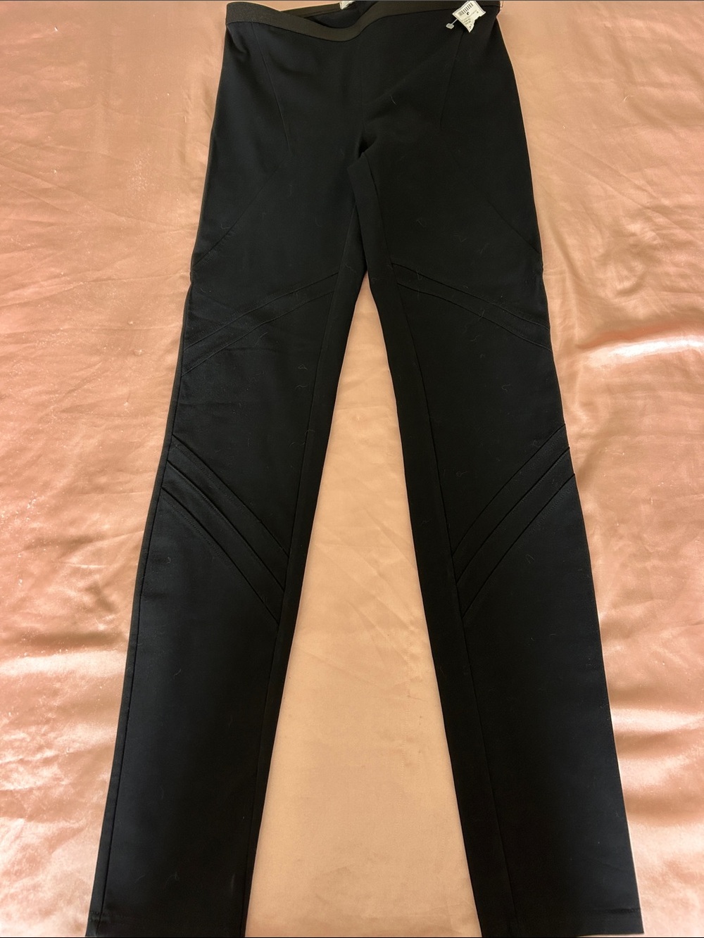 Helmut Lang Black Ankle Ponte Pants